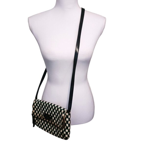 Kate Spade Dundee Drive Alec Flap Pocket Crossbody Bag Mint Polka Dot Purse - Picture 2 of 15